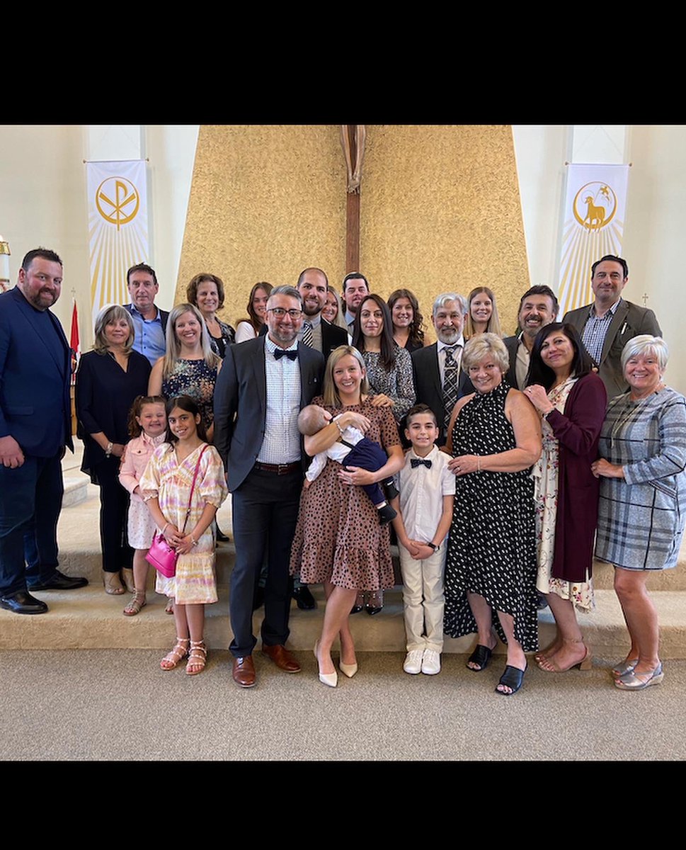 A blessed Mother’s Day baptizing baby Luca ❤️🙏🏻