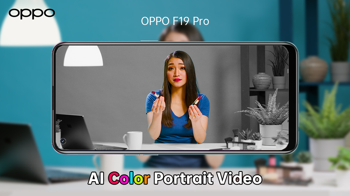OPPOSriLanka's tweet photo. The OPPO F19 Pro’s AI Color Portrait Video lets the subject of your video stand out in vivid color by changing the background to black and white.

Know more: https://t.co/EnQJAiHFwe

Shop Now: https://t.co/iU89AhDiEU 

#OPPOF19Pro #FunWithEveryShoot https://t.co/3IVLM8NgYv