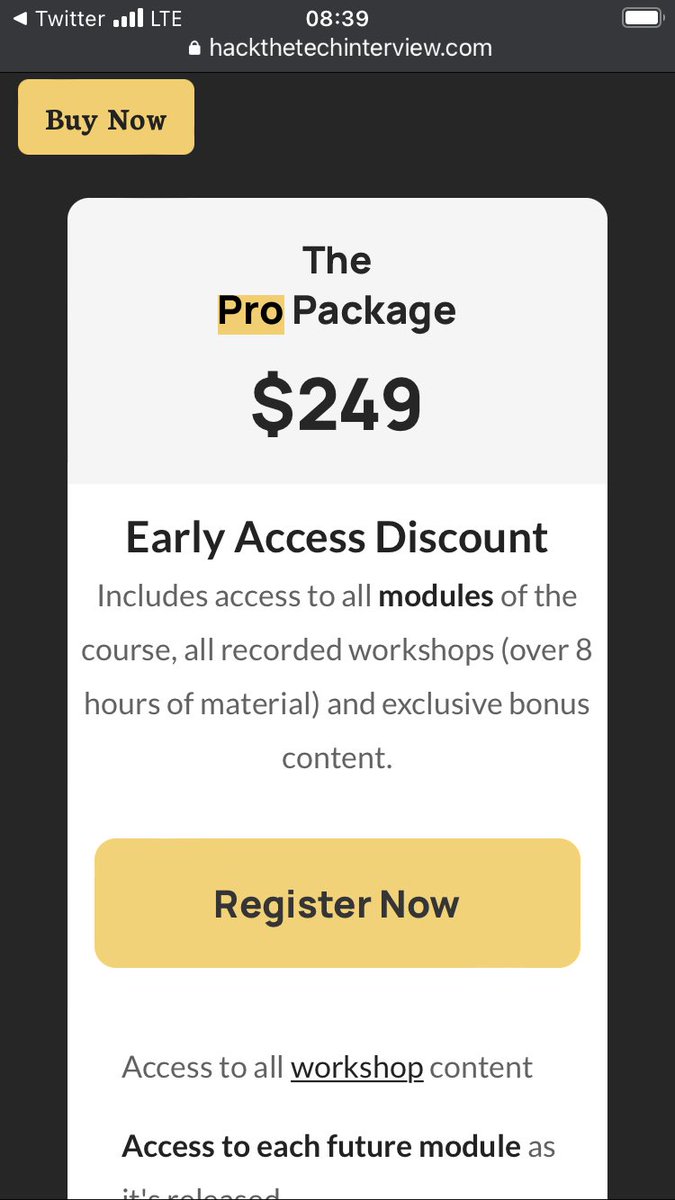 TheAlanRich's tweet photo. @RandallKanna Technical interviews are totally fine. The real scam is people profiting off of people trying to get into programming. Cool website dude… https://t.co/Dlm3W3gLcW
