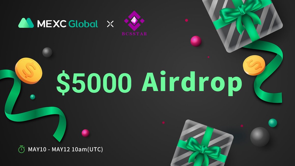BCSSTAR's tweet photo. $5000 BCSS to celebrate $BCSS listing:  Follow @BCSSTAR
&amp; @MEXC_Global
 Join https://t.co/jcjjpEhD3d &amp;   Like, RT &amp; Tag 3  Comment #BCSSonMEXC 10 winners will be randomly selected to get the reward. #Airdrops 
 #BCSSTAR #MEXC https://t.co/YRYlctLnF9