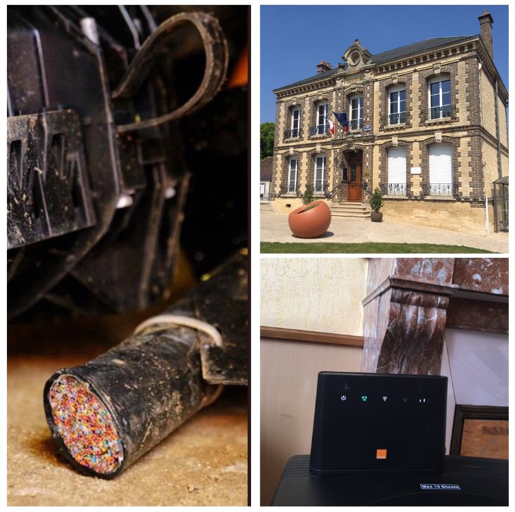 Nicolas_Wolff's tweet photo. 👷🏼👷🏻‍♀️ @orange en intervention pour rétablir le réseau suite au vol de câble à #NeuvillesurVanne @AubeDepartement 

🤝 Une solution de secours a été installée en mairie et permet aussi aux habitants d’y avoir un point d’accès #wif

#telecom #adsl #reseaucuivre #CollTer https://t.co/bLnzM3ojf0