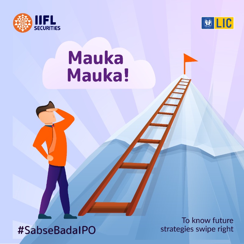 iiflcapital's tweet photo. The last day to apply for the IPO is today! Yeh mauka haath se naa jaane do. #AlliseeisLIC #SabseBadaIPO #InvestRightWithIIFL #IIFLSecurities 
To Apply Now click on the images👇
Open FREE Demat Account: https://t.co/ZSuoMPUaSU
Download IIFL Markets App: https://t.co/Ef0v05OYFB