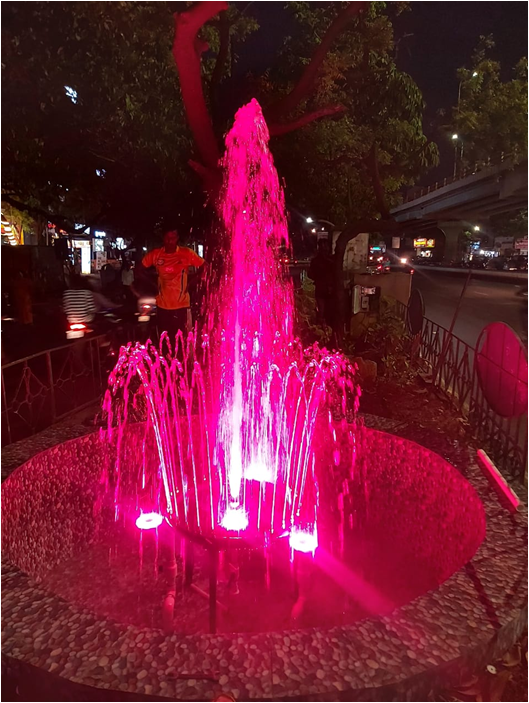 Beautification - Fountain - Infront of Aawin Booth – L.B. Road - Dn 174 (176), Zone - 13 #ChennaiCorporation #EzhilmiguChennai #nammachennaisingarachennai #SingaraChennai2_0