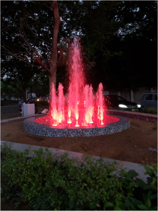 Beautification work - Fountain at Traffic Island - Opp to Raj Bhavan in Division - 171, Zone - 13 #ChennaiCorporation #EzhilmiguChennai #nammachennaisingarachennai #SingaraChennai2_0
