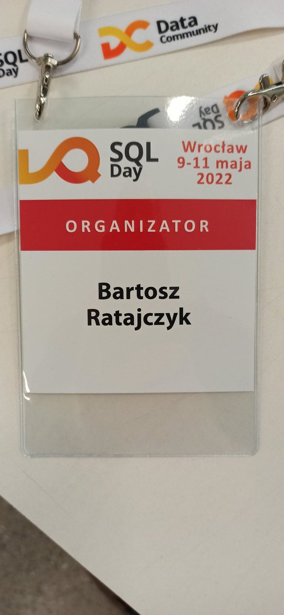 b_ratajczyk's tweet image. SQLDay 2022 started. On site, finally! #SQLDay #DataCommunityPL