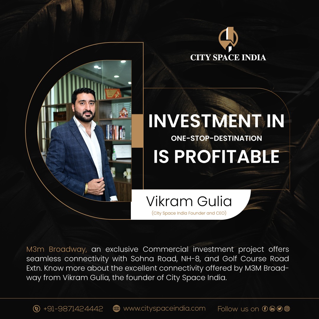 csiofficial's tweet photo. Investment in One-Stop-Destination is Profitable
M3m Broadway, an exclusive Commercial investment project offers seamless connectivity with Sohna Road, NH-8, and Golf Course Road Extn. 

For more information
Contact: +91-9871424442
Visit: https://t.co/cYuxhSYzwg https://t.co/w6XMuta7xN