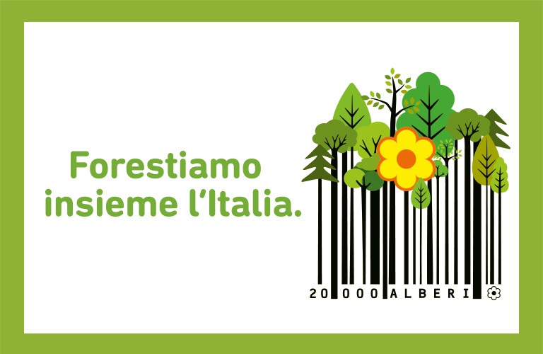 Noi di <a href="/Conad/">Conad</a> #Sosteniamoilfuturo insieme ai nostri clienti restituendo all’Italia un po’ del suo patrimonio boschivo. 
#forestaitalia