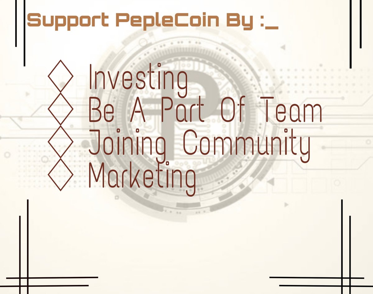 Want to Know More - Our Website
- Link In Profile

See you there...🤗

#Crypto #peplecoin #cryptocurrency #supportpeplecoin #CryptoNews #news #NEWCRYPTO