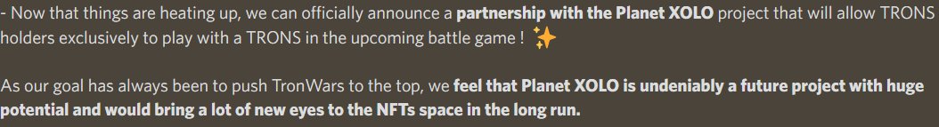 thetronwars's tweet photo. Gm #TronArmy ⚔️

Let's start the week off with a bang!💣

More information about @thetronwars x @PlanetXOLO will be shared soon, including the different abilities that the Trons will have in the game! https://t.co/Nj8eIEAxca