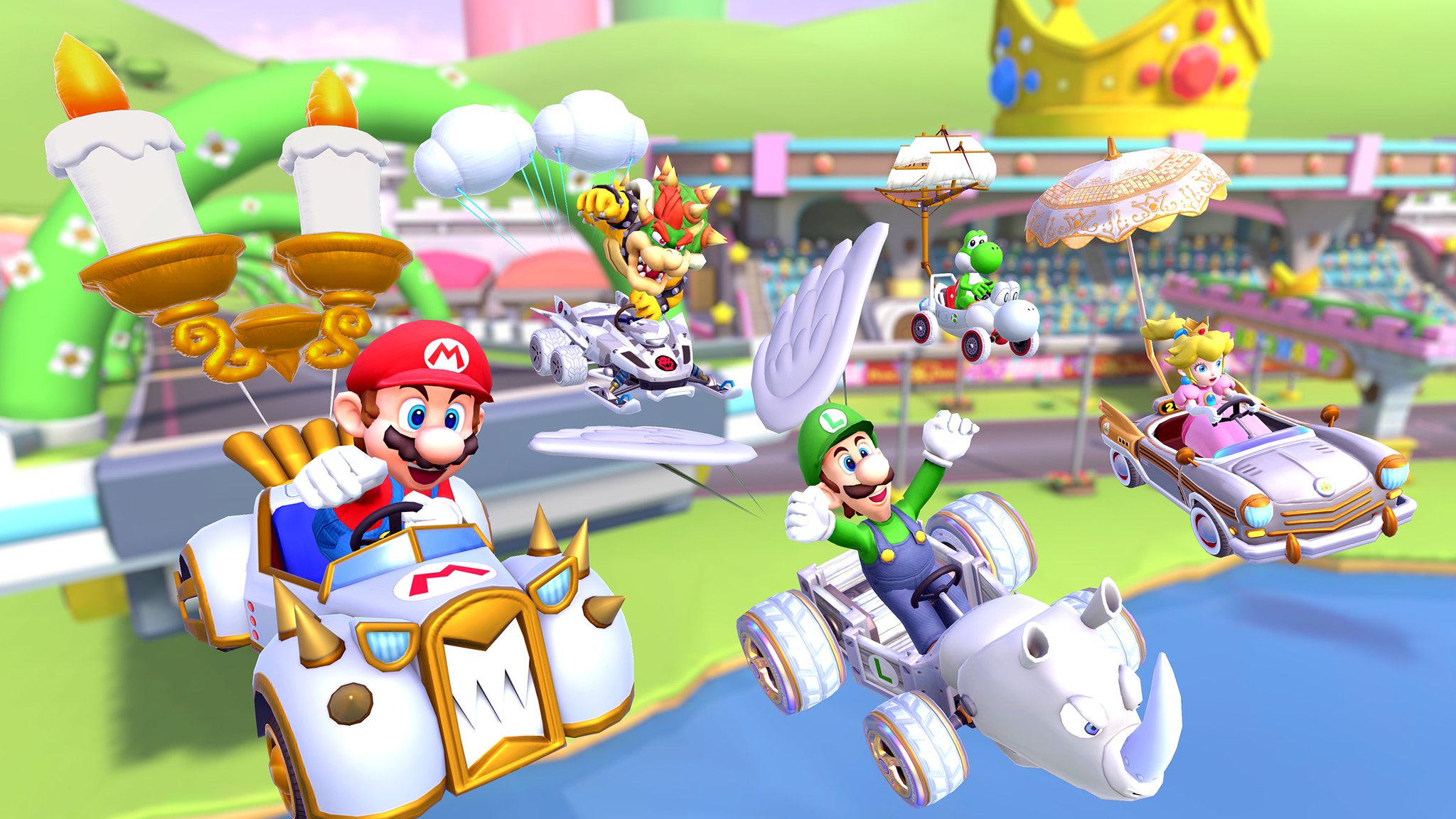 Mario Kart Tour on Twitter "White Karts and Gliders Pipe is available