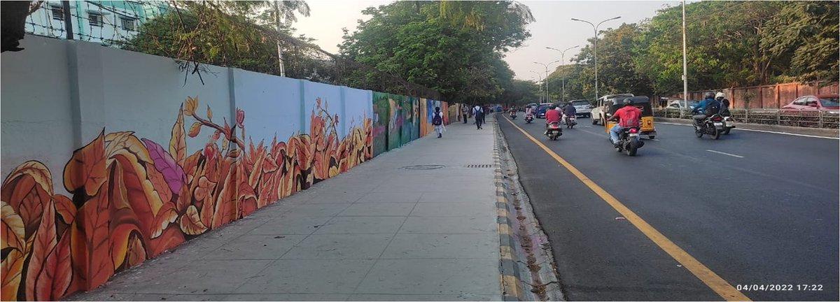 Beautification - Gandhi Mandapam Road - Dn 169, Zone - 13 #ChennaiCorporation #EzhilmiguChennai #nammachennaisingarachennai #SingaraChennai2_0