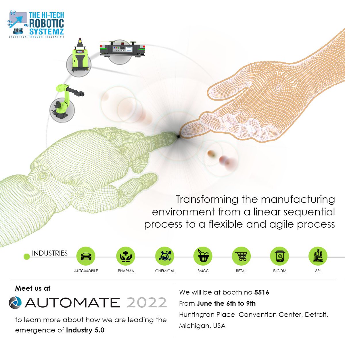 thrsl.xyz
Meet us at Automate2022
From June 6th to June 9th
At Booth No. 5516

#a3 #automateshow #automate2022 #northamerica #amr #factoryautomation #autonomousvehicles #autonomousrobots