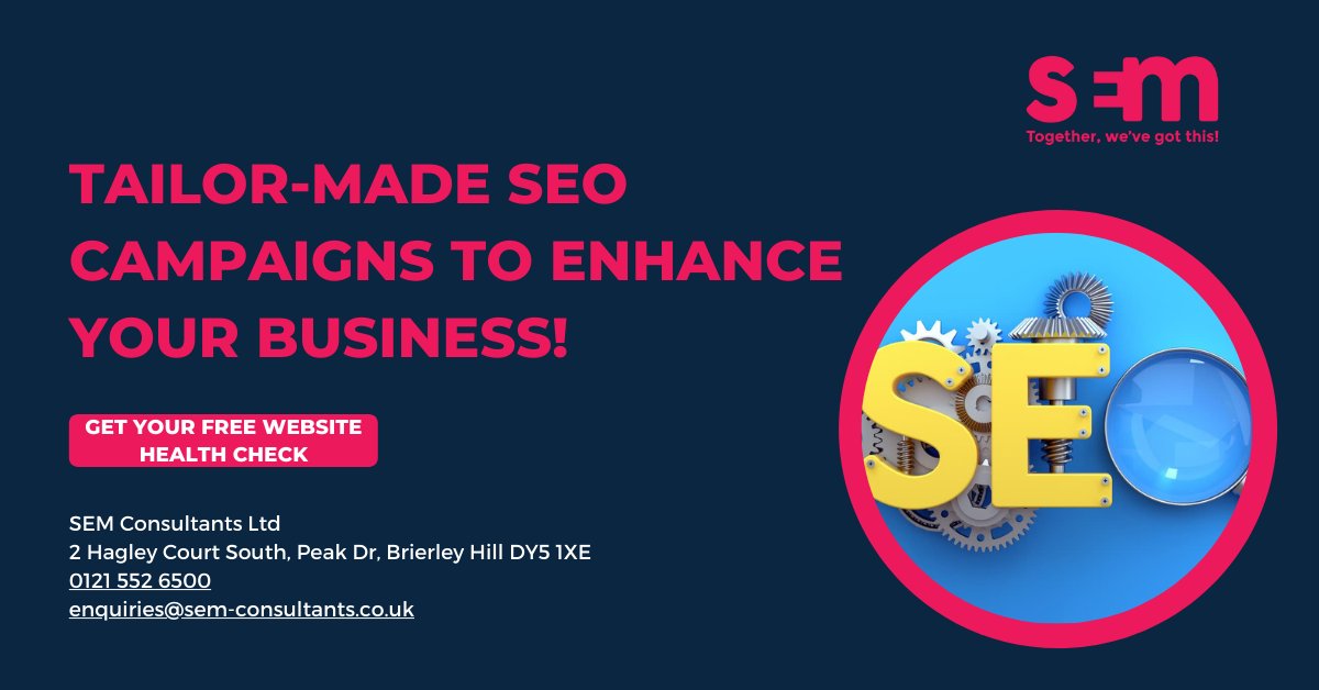 SEMCONSULTANTS's tweet photo. Tailor-made SEO campaigns to enhance your brand, increase traffic and also increase conversions and profit! 💻📱🖥️

Get Your Free Website Health Check Today👇
https://t.co/cI0Aob4ZP6

#semconsultants #multilingualmarketing #digitalmarketing #marketingagency #seo #ppc #googleads https://t.co/Sb9MoxgaIC