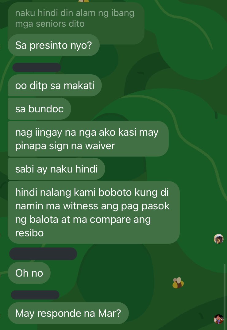 txtinthesoob's tweet photo. theyre targeting seniors who can't vote alone!!!! PLEASE HELP SPREAD!!!! 

#BantayBoto2022 #VoteReportPH #VRPH2022 #Halalan2022 

0030B Cluster 12 MAKATI!!!! https://t.co/O6f9dTA9Ng