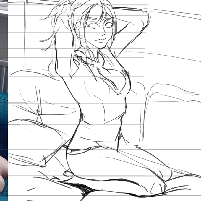 #WIP 模写中。#イラスト 