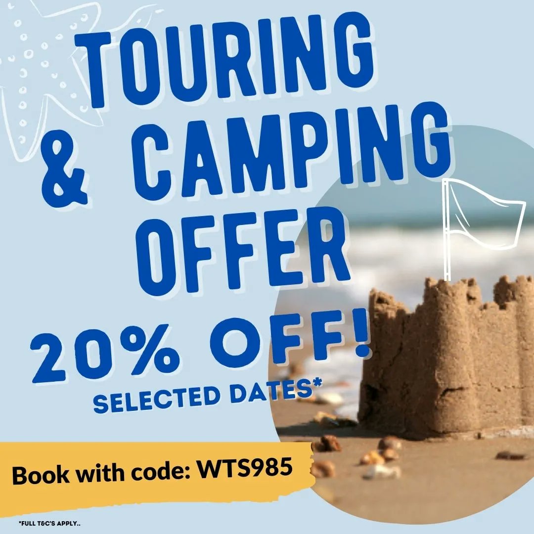 Bring your caravan, motorhome or tent &amp; pitch up this Spring to enjoy the coastal location. Stay on selected dates in May &amp; June for 20% off pitch price for touring or camping!* Book today buff.ly/2yh0Ti2 or via our Reservations team on 01263 588181.*Full T&amp;C's apply