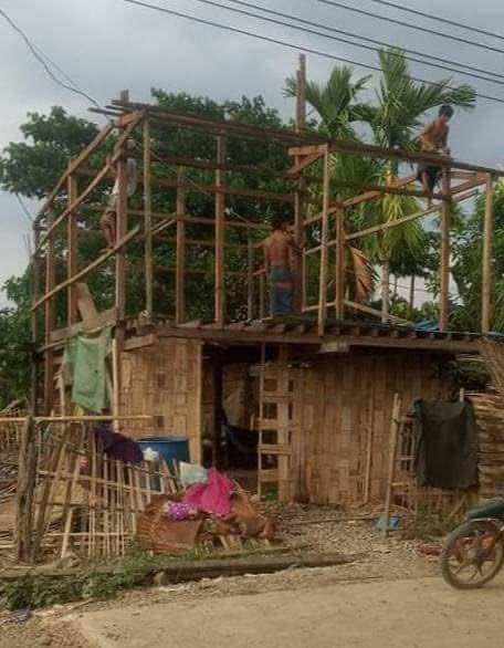 WuitMinn's tweet photo. Juntas ordered to remove about 300 residential properties and shops in Ann tsp, Rakhine state on the last date of May 21 on false accusation of being squatters. #2022May9Coup #US_SanctionMOGE #WhatsHappeningInMyanmar https://t.co/InAswFlRs4