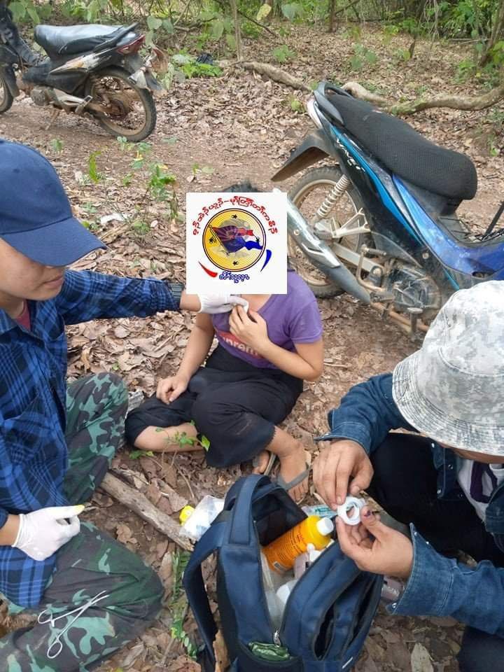 WuitMinn's tweet photo. SAC troops from battalion 408 shelled artilleries for 4 times in Kuseik village, controlled area of KNU brigade 5, resulting in death of a 12 yo girl and injuring of a 16 yo girl. #2022May9Coup #US_SanctionMOGE #WhatsHappeningInMyanmar https://t.co/UTm2WxU3u2