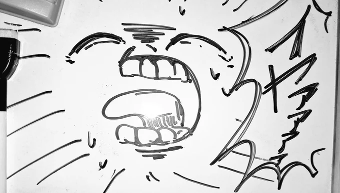 ホワイトボードに描いたw 