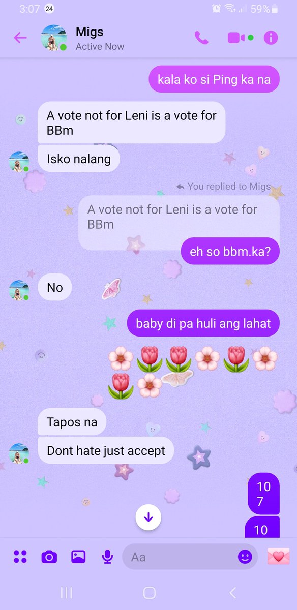 _cecefied's tweet photo. I'M CRYINGGGGG! Minutes away from voting, my boyfriend decided to #SwitchToLeni 😭😭🌸🌷💗 Mananalo tayo guys!! https://t.co/a1LwjMYQ4s