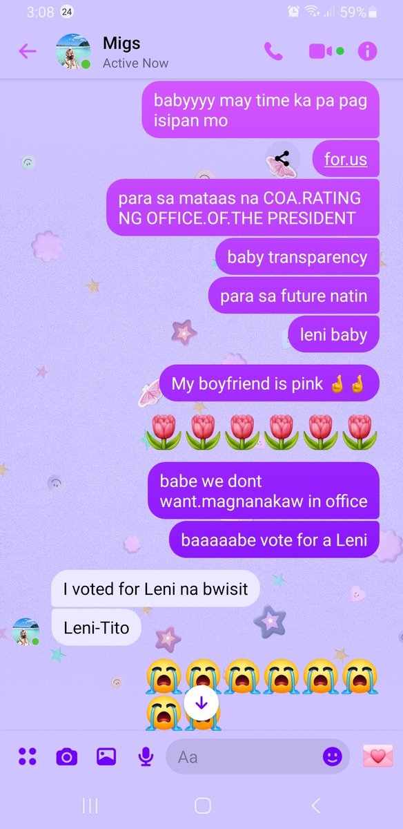_cecefied's tweet photo. I'M CRYINGGGGG! Minutes away from voting, my boyfriend decided to #SwitchToLeni 😭😭🌸🌷💗 Mananalo tayo guys!! https://t.co/a1LwjMYQ4s
