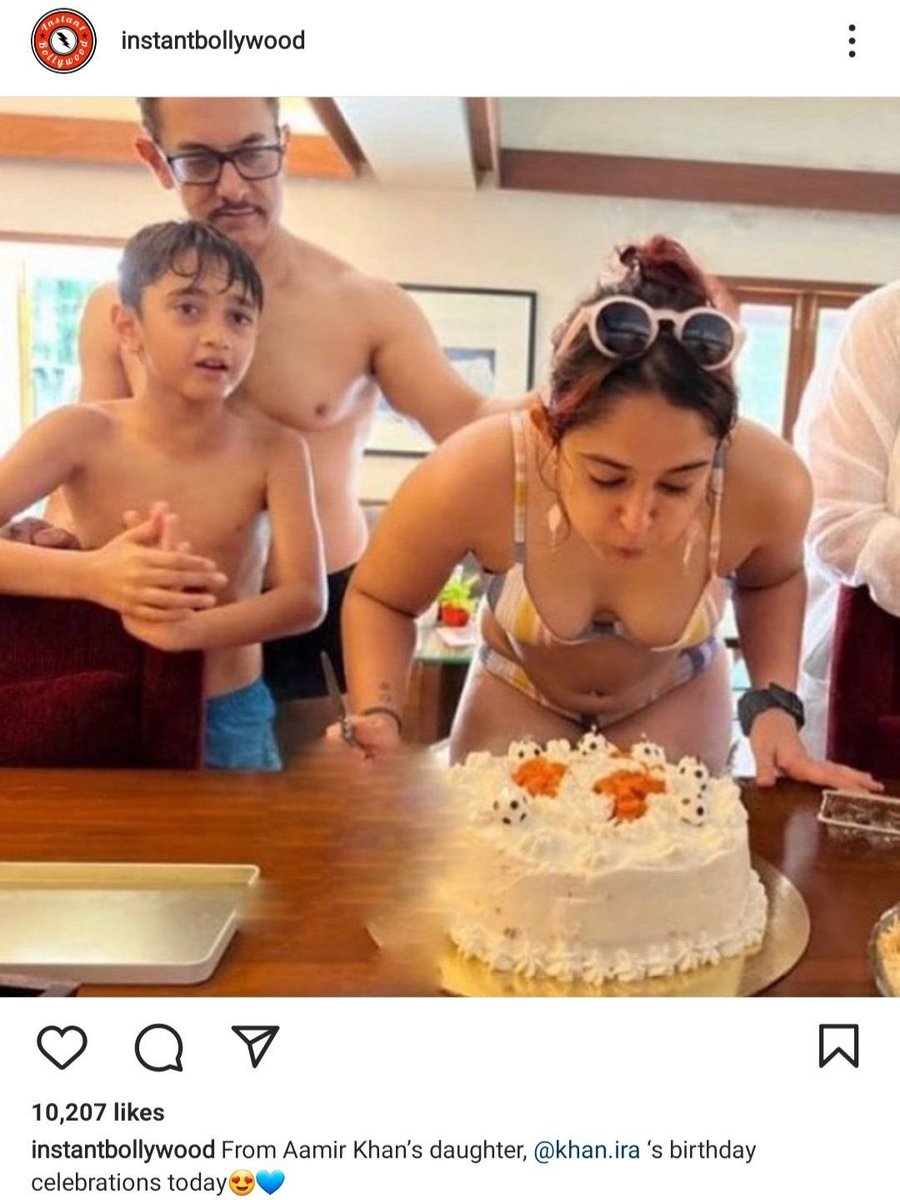 Zaira_Nizaam's tweet photo. When Taliban is making Burqa compulsory, Aamir Khan celebrated his daughter's birthday like this. 

Then he talk about intolerance in India. https://t.co/QOpvabWZQM