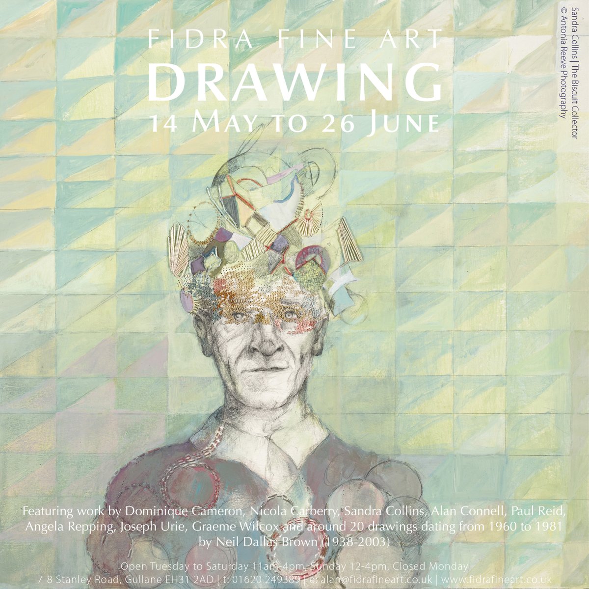 FidraFineArt's tweet photo. Closed this week as we rehang for...
Drawing
Opens Sat 14 May at 11am.
Pictured: Sandra Collins, The Biscuit Collector, Pencil, Acrylic & Thread, 41cm x 43cm
#drawing #SandraCollins #drawingwiththread #figurativeart https://t.co/mp8sVO7kC8