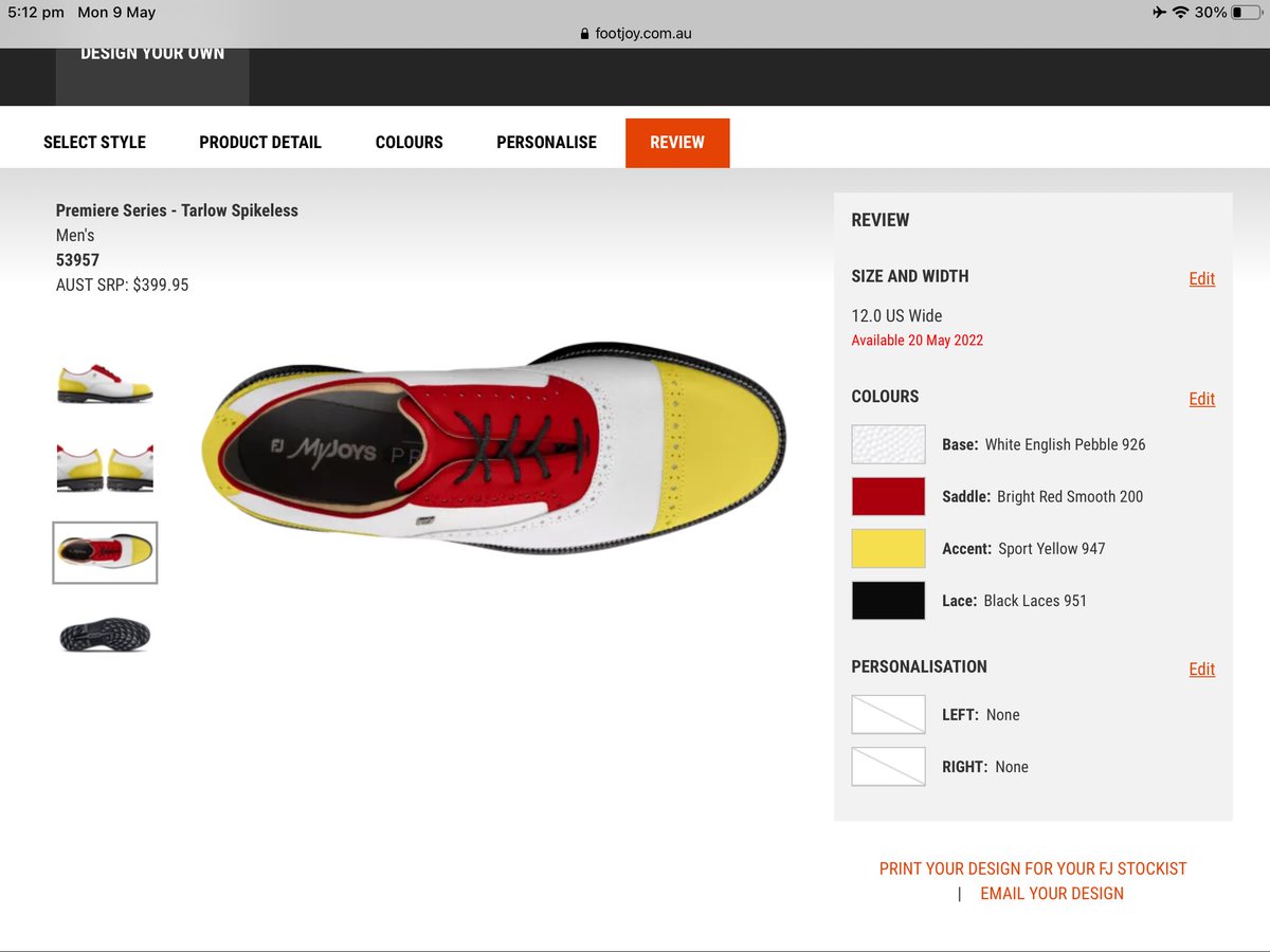 Peaksta01's tweet photo. @chasingscratch0 @FootJoy my Seinfeld logo colour myjoys for the win! Great last episode, slightly unexpected win by Eli! https://t.co/UvtSxpnY6v
