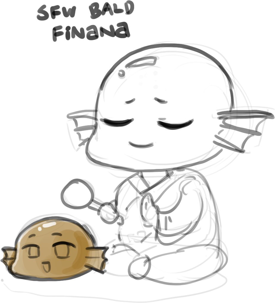 bald feesh and wooden feesh 