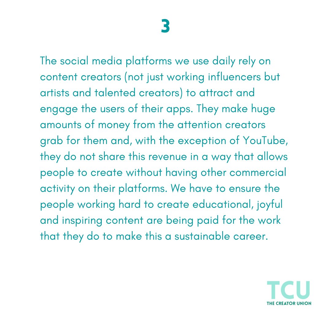 thecreatorunion's tweet photo. Our statement following the summary report and recommendations from @CommonsDCMS #InfluencersInquiry alt text on first two images https://t.co/BwIPsc1YaM
