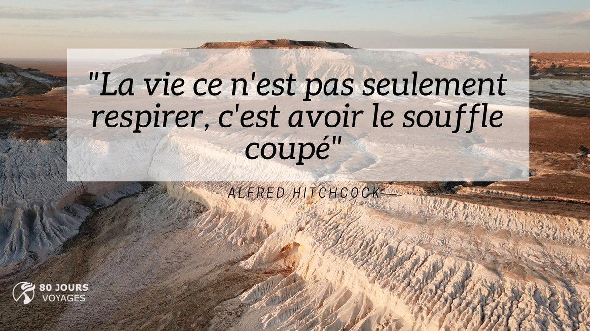 jours_80's tweet photo. "La vie ce n'est pas seulement respirer, c'est avoir le souffle coupé" - Alfred Hitchcock

#MotivationMonday #MondayMotivation #citation #voyage #travel #alfredhitchcock https://t.co/G9SUpW7gAk