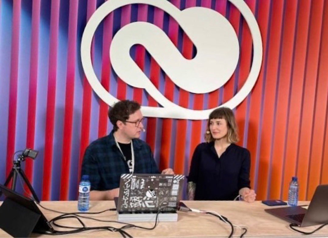 grnbrger's tweet photo. Thank you so much @adobe live for this presentation on my books „Analog Algorithm“ @LarsMullerBooks and „The Age of Data“. @NiggliV
it was such pleasure to discuss with @melaniedaveid the beginnings of data design, the connection to the now and visions of the future https://t.co/myeSF4mgNv