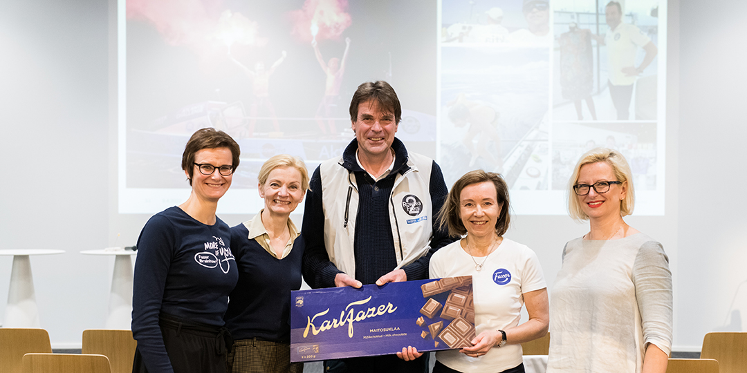 100 000 euroa Itämeren suojelemiseksi on nyt koossa! Kiritimme Atlantin valtameren yli soutaneen Rowing Finns -kaksikon maaliin toimimalla joukkueen ruokaohjelmansa kumppanina. #itämerenpuolesta  <a href="/jnurmisensaatio/">John Nurmisen Säätiö</a> <a href="/roskaroope/">Roope</a> #tworowingfinns #2RF #northernmagicmadereal #fazer130