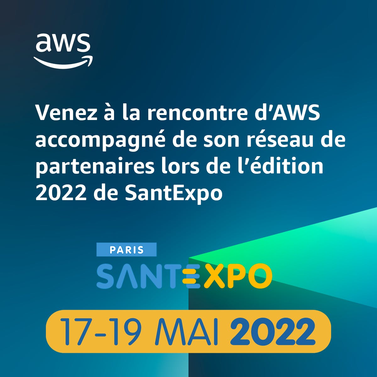ejanvare's tweet photo. Retrouvez nos partenaires et vos experts #AWS de la santé le mardi 17, mercredi 18 et jeudi 19 mai sur le stand K44 d’AWS à #SantExpo. Pour vous inscrire à l’évènement, c’est juste ici: https://t.co/SCKVx4wfMv https://t.co/oiIYqEZ6Se https://t.co/bzNGnwfkeb