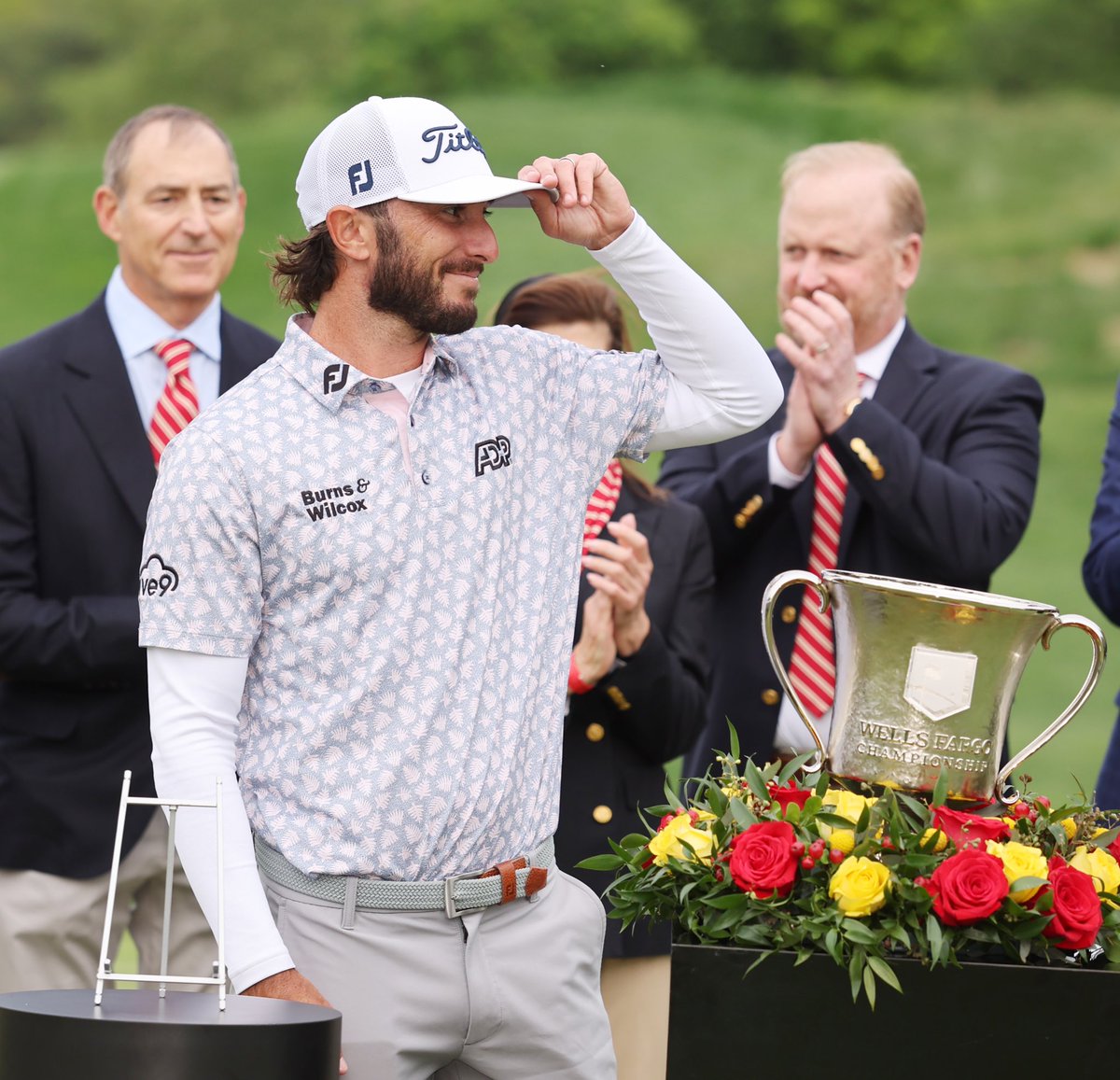 FootJoyEurope's tweet photo. Hats off to @maxhoma23 🧢
A fourth PGA Tour win for the 31-year-old at the Wells Fargo Championship who trusted FJ gear from head to toe 👏👏👏
#FootJoy #1ShoeinGolf #FJPremiereSeries #1GloveinGolf #PureTouch #MakeEveryDayPlayable https://t.co/wns6eVriwz