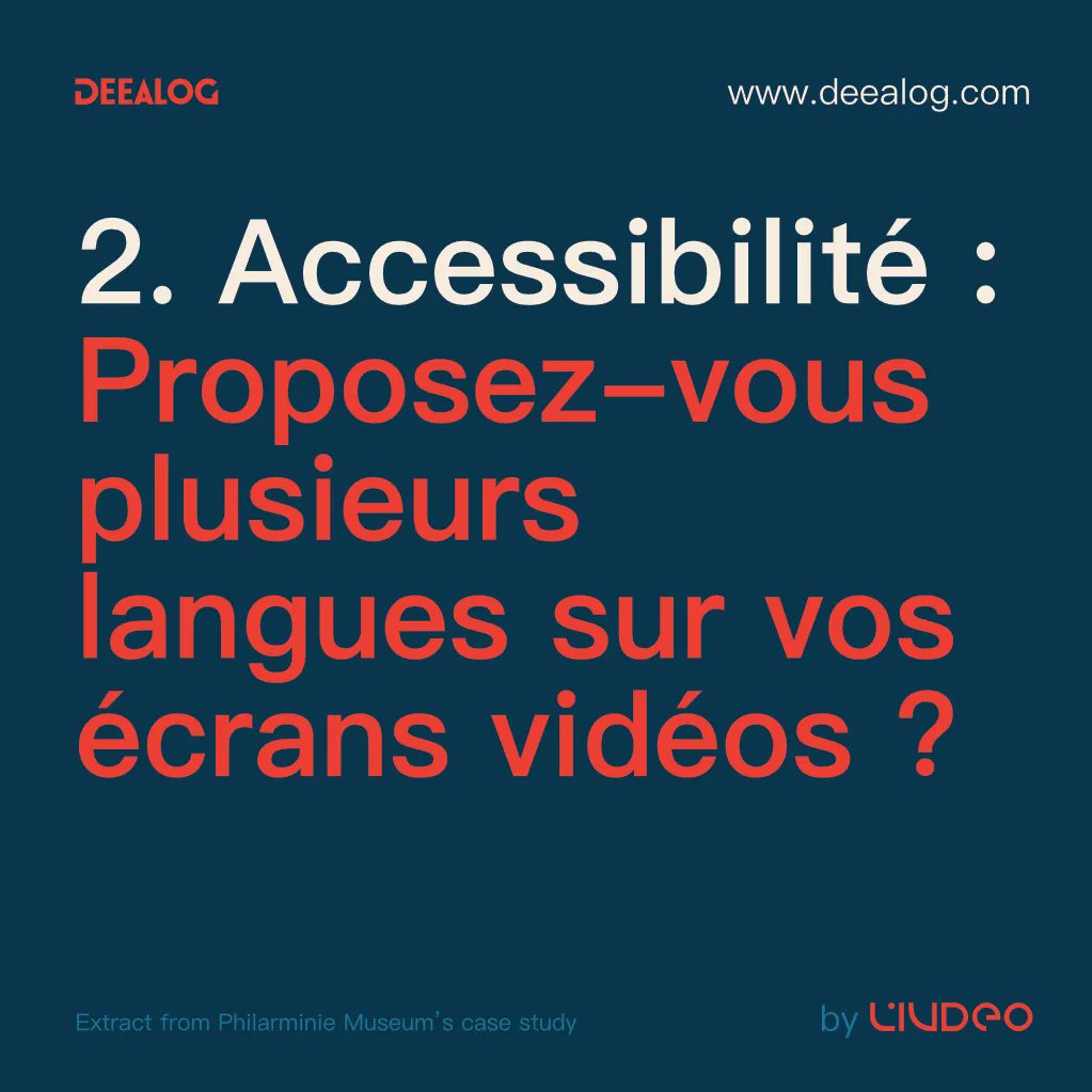 deealog's tweet photo. Quels sont les problématiques liées à la diffusion vidéo dans les musées et institutions culturels ? #Musee #A11Y #Inclusion #digitalsignage #videoplayer @BrightSign https://t.co/QOlvEqGuNf