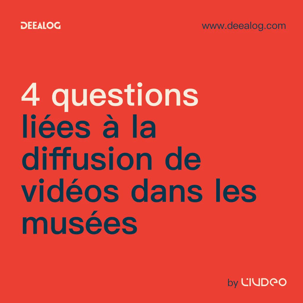 deealog's tweet photo. Quels sont les problématiques liées à la diffusion vidéo dans les musées et institutions culturels ? #Musee #A11Y #Inclusion #digitalsignage #videoplayer @BrightSign https://t.co/QOlvEqGuNf