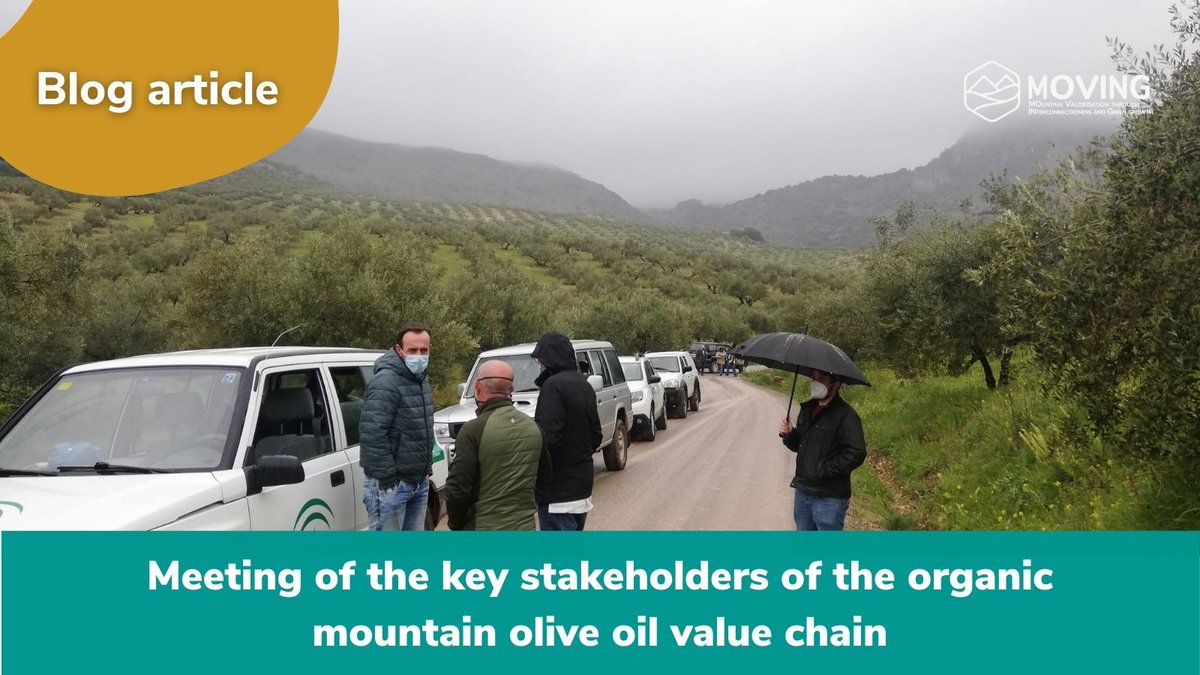 MOVINGH2020's tweet photo. 🆕 Blog article: Meeting of the key stakeholders of the organic #mountain olive oil #valuechain

👥🗣️ producers, processors, technicians and representatives from the regional administration &amp; other related #valuechains 

👉 https://t.co/Smqh3Iyis7

#EUmountains #MountainsMatter https://t.co/7bmnIsfLpO