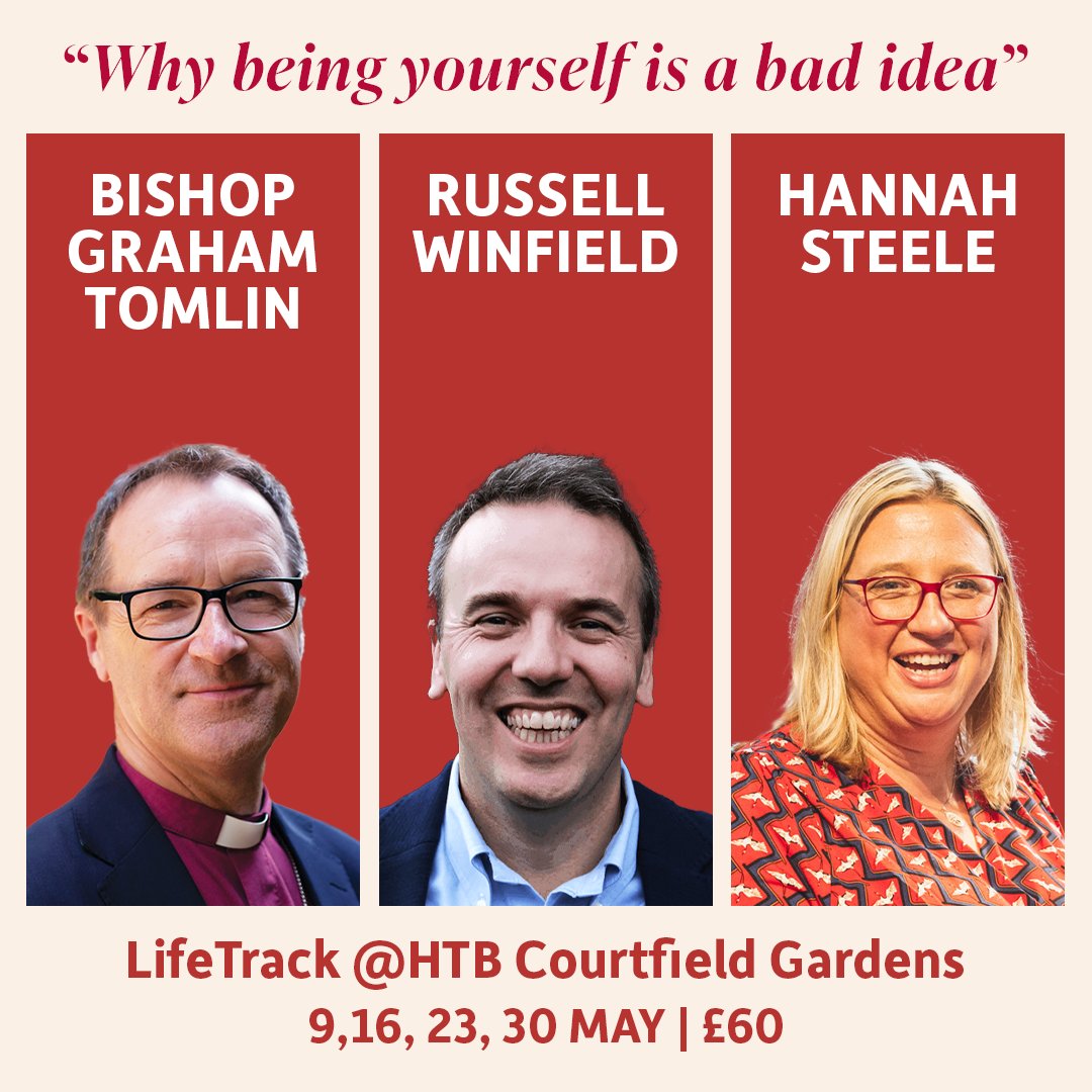 SPTCuk's tweet image. We begin School of Theology tonight! 

We have exciting teaching from @gtomlin Russell Winfield and @drhmsteele  

We would love to see you on #LifeTrack, as we explore the topic Why being yourself is a bad idea. 

Book here: htb.churchsuite.com/events/eqjde3xe