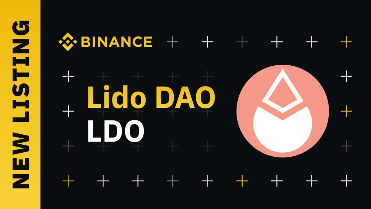 KadyBit's tweet photo. 🔔Breaking: Binance will list Lido DAO (LDO) at 2022-05-09 11:00 UTC.

Trading will open for LDO/BTC, LDO/BUSD, and LDO/USDT trading pairs.

https://t.co/jthnAjwtsE

#LDO #Binance #LidoDAO https://t.co/nC3fm85WhG
