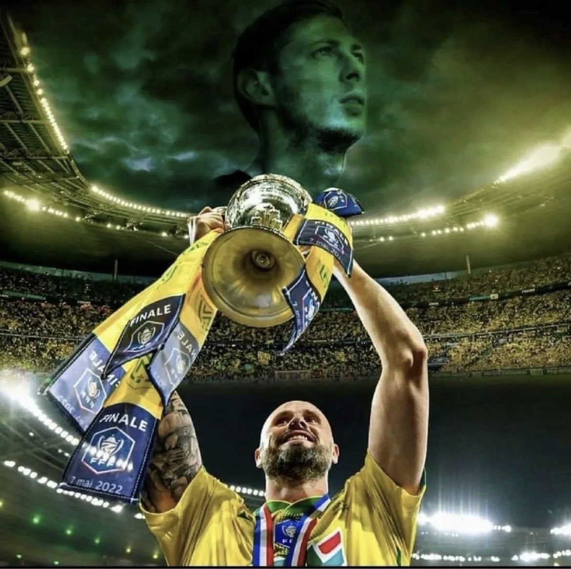 SbangaB's tweet photo. Aucun autres mots ………💚💛🇦🇷     #FCNantes #OnEstNantes #KitaOut #7mai2022 #CoupeDeFrance2022 https://t.co/eyJDec5igc