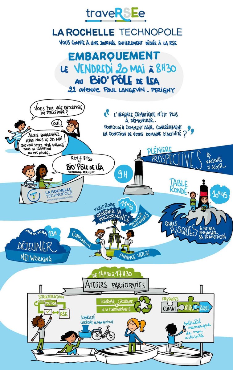 LRzerocarbone's tweet photo. [#TraveRSEe⛵] @LRTechnopole
Que vous soyez chefs d’entreprise, dirigeants, salariés, que vous soyez déjà engagés dans la transition ou encore en réflexion sur ces sujets, cette journée est faite pour vous ! #transition #RSE
📣 Inscription obligatoire https://t.co/1mShVELsrP https://t.co/H1tpUWRUTA