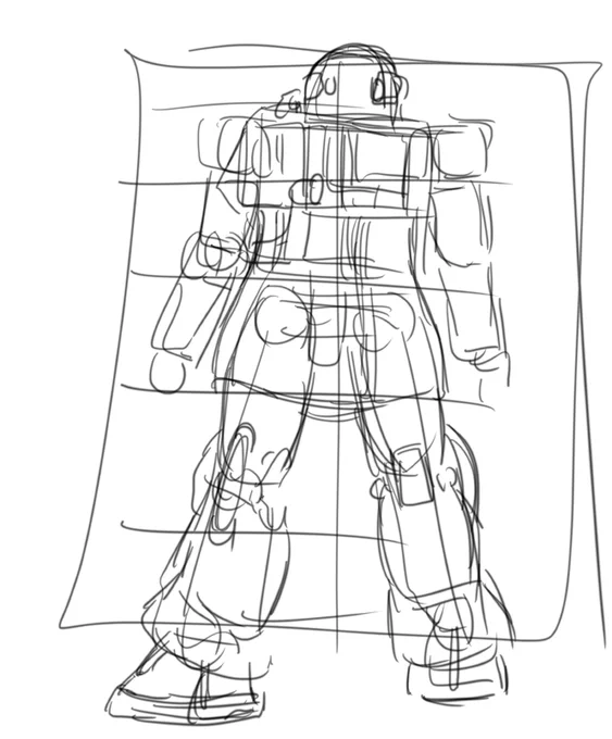 少し時間あるんでラクガキ… あまり人気のないバックショット描こ 