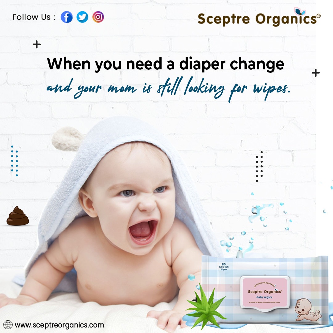 SceptreOrganic's tweet photo. In the emoji world, babies would definitely send mom a smiley face, thanking her for choosing Sceptre Organics' ayurvedic wipes, which feel so gentle on baby's skin.
#babywipes #wetwipes #refreshingwipes #disposablewipes #alcoholfreewipes #sceptre #sceptreorganics #softskin https://t.co/Hr2jih7b8x