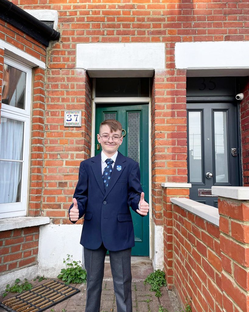 team_constance's tweet photo. Denys Khrulenko’s first day at school in the U.K.! 🇺🇦🇬🇧 

Charlie and I and Denys’ parents are over the moon that he is starting at @latymerprep. 

All credit to the school, Mr Goodhew @latymerupperschool, Mrs Rutterford and Mr Pugh (his new Y5 teacher)

#newlife #ukraine #school https://t.co/tWdMYlgkqi