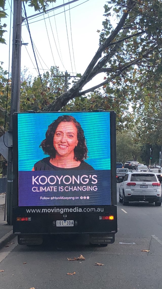 razorback11111's tweet photo. A so called climate warrior using a diesel truck to promote her head around Kooyong 👇 https://t.co/AOAF8P85cI