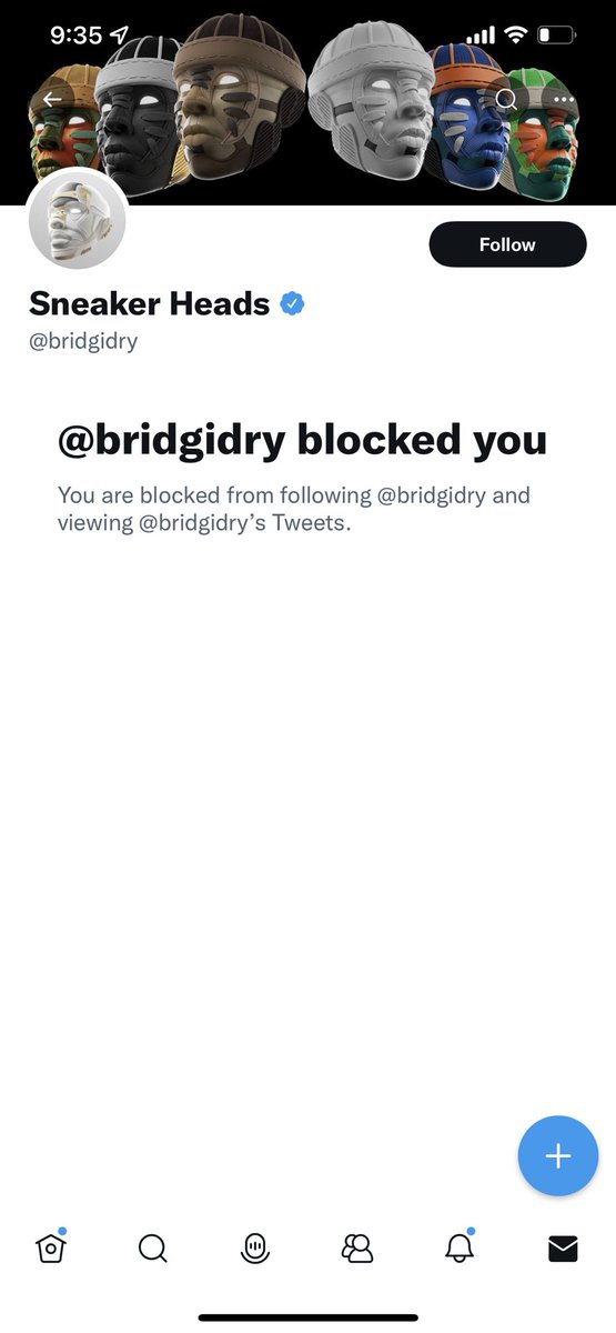 sneakerheadsoff's tweet photo. 🚨 BEWARE of scammers, we are not minting  yet, this fake profile impersonating us.  Block and report @bridgidry https://t.co/CFnmVNHAks