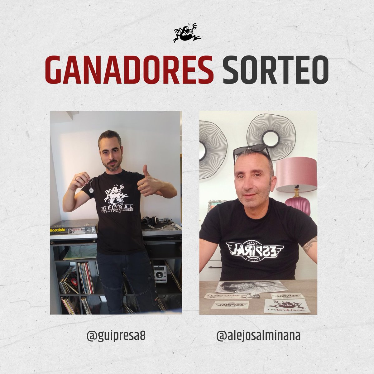 Nuestros ganadores del sorteo ya tienen sus lotes 😍🔥

🥇 <a href="/guipresa/">gui.presa</a>
🥈 <a href="/alejosalminana/">Alex almi</a>

No queda nada para que anunciemos el próximo sorteo... ¿Qué te gustaría que fuese? 🎉

#spektrafm #radiovalencia #spektrasorteo #sorteo #ganadores