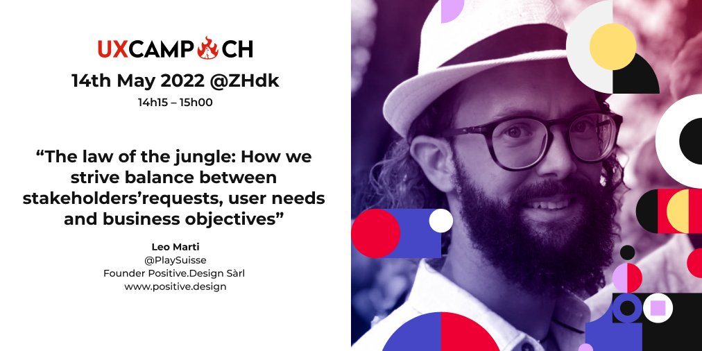 uxcampch's tweet photo. Get ready for #uxcampch22 with Leo Marti
📅14 May 2022
📍 @zhdk
🎟️Free Ticket: https://t.co/V0G0AAHw6N
#uxcampch22 #uxcampch https://t.co/dZYM0BZOh9