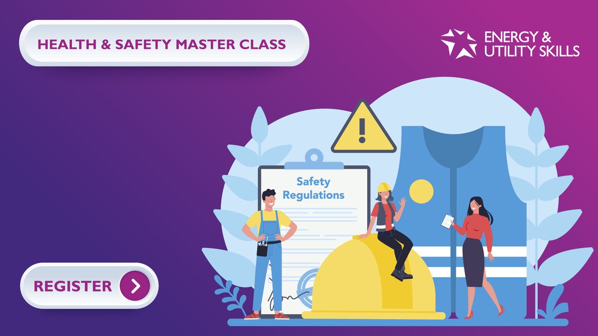 EUSkills's tweet image. 📢 Health &amp;amp; Safety Master Class 
📅 Thursday 12 May, 10.30-11.30

The webinar aims to help stimulate a discussion on the changing health &amp;amp; safety landscape and provide information on how Energy &amp;amp; Utility Skills can support.

Register now: bit.ly/3rFN2eG